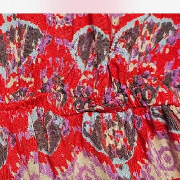 Angie Romper, Red, Patterned, Boho, Size L - Picture 6 of 6
